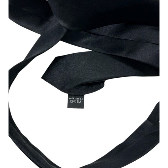 J. GARCIA Men's 100% Silk Necktie DESIGNER Tie XL Black Blue Art W:3.4" EUC - Picture 3 of 4